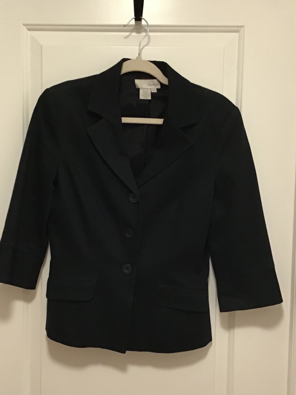 Speigel Black Cotton Jacket- Size 10